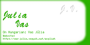 julia vas business card